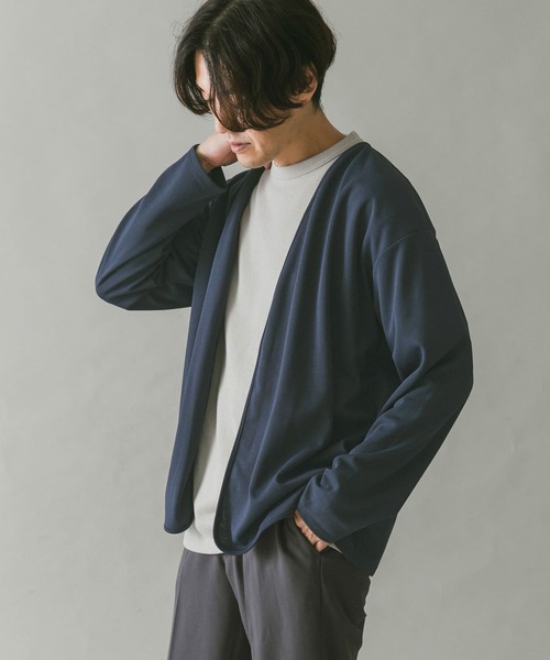 URBAN RESEARCH DOORS(アーバンリサーチドアーズ)の「『UR TECH ひやサラクール』Air Dry ポンチカーディガン(カーディガン/ボレロ・メンズ・ネイビー/グリーン/グレー系その他・MEDIUM/LARGE)」の21枚目の写真