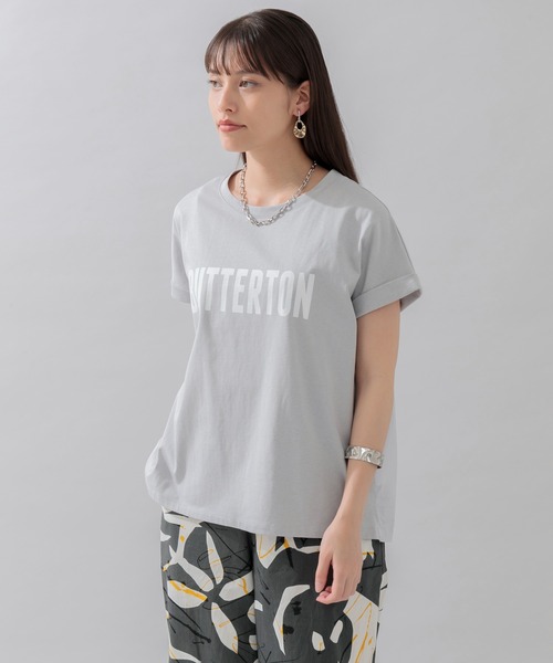 CLOCHE（クロシェ）の「cloche バック切替ロゴT（Tシャツ/カットソー・レディース・ホワイト/ブラック/グレー・FREE）」の3枚目の写真