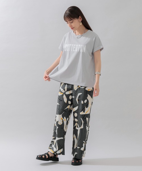 CLOCHE（クロシェ）の「cloche バック切替ロゴT（Tシャツ/カットソー・レディース・ホワイト/ブラック/グレー・FREE）」の8枚目の写真