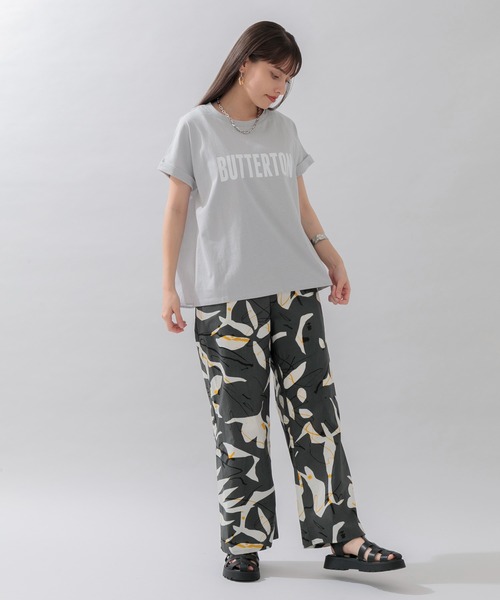 CLOCHE（クロシェ）の「cloche バック切替ロゴT（Tシャツ/カットソー・レディース・ホワイト/ブラック/グレー・FREE）」の18枚目の写真