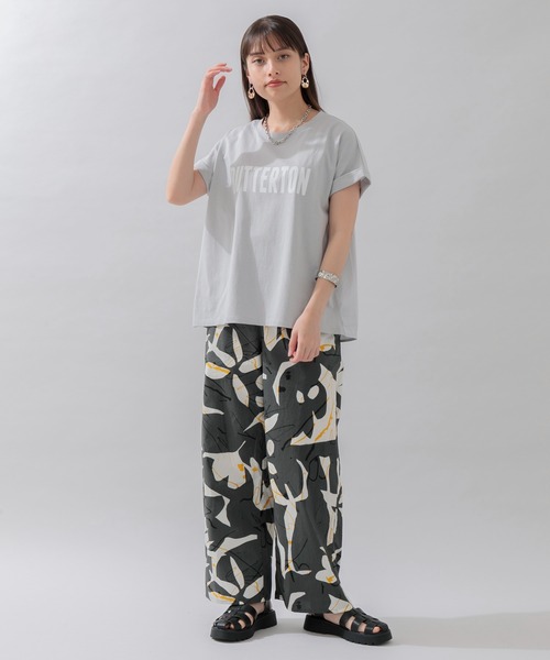 CLOCHE（クロシェ）の「cloche バック切替ロゴT（Tシャツ/カットソー・レディース・ホワイト/ブラック/グレー・FREE）」の4枚目の写真