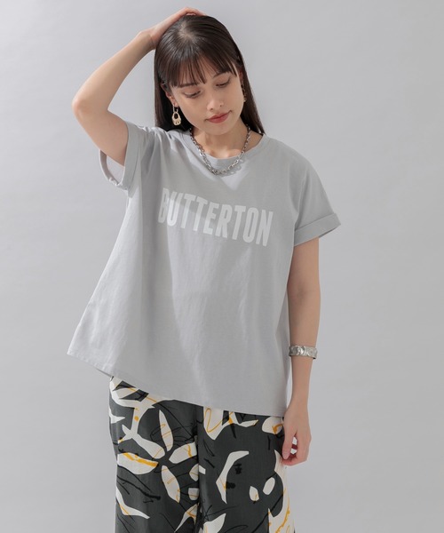 CLOCHE（クロシェ）の「cloche バック切替ロゴT（Tシャツ/カットソー・レディース・ホワイト/ブラック/グレー・FREE）」の12枚目の写真