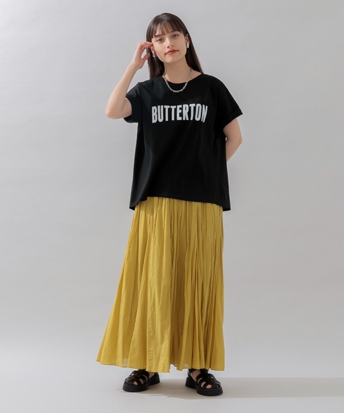 CLOCHE（クロシェ）の「cloche バック切替ロゴT（Tシャツ/カットソー・レディース・ホワイト/ブラック/グレー・FREE）」の19枚目の写真