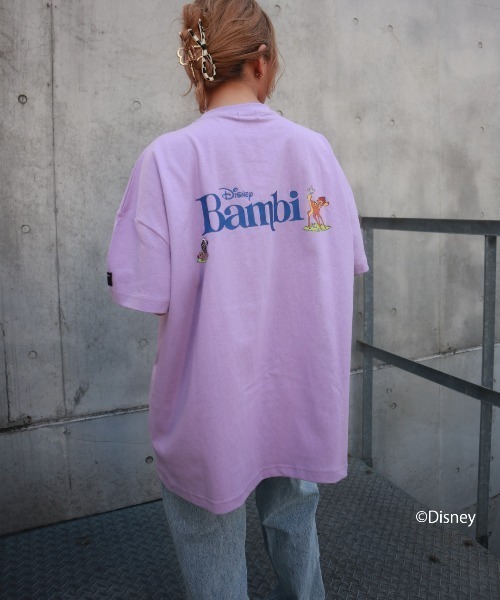 FIG&VIPER(フィグアンドバイパー)の「Disney Bambi / big T(Tシャツ/カットソー・レディース・ホワイト/ライトパープル/ダークグレー・FREE)」の3枚目の写真