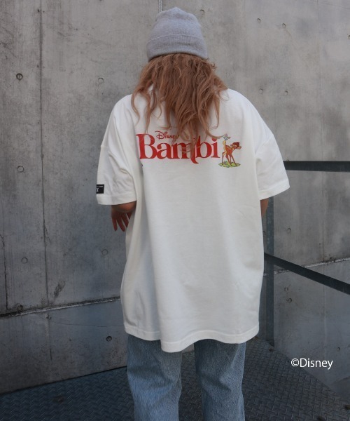 FIG&VIPER(フィグアンドバイパー)の「Disney Bambi / big T(Tシャツ/カットソー・レディース・ホワイト/ライトパープル/ダークグレー・FREE)」の6枚目の写真