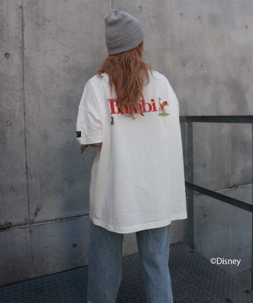 FIG&VIPER(フィグアンドバイパー)の「Disney Bambi / big T(Tシャツ/カットソー・レディース・ホワイト/ライトパープル/ダークグレー・FREE)」の8枚目の写真