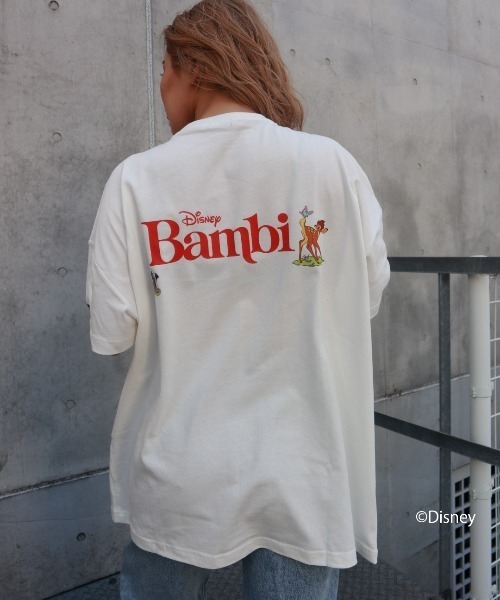 FIG&VIPER(フィグアンドバイパー)の「Disney Bambi / big T(Tシャツ/カットソー・レディース・ホワイト/ライトパープル/ダークグレー・FREE)」の9枚目の写真