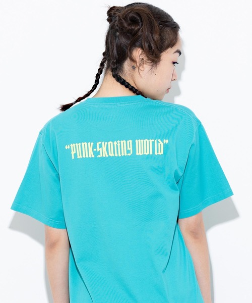 X-girl（エックスガール）の「RADICAL LOGO S/S TEE（Tシャツ/カットソー・レディース・ホワイト/ブラック/グリーン・S/M/L/XL）」の3枚目の写真