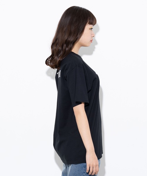 X-girl（エックスガール）の「RADICAL LOGO S/S TEE（Tシャツ/カットソー・レディース・ホワイト/ブラック/グリーン・S/M/L/XL）」の11枚目の写真