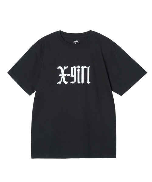 X-girl（エックスガール）の「RADICAL LOGO S/S TEE（Tシャツ/カットソー・レディース・ホワイト/ブラック/グリーン・S/M/L/XL）」の13枚目の写真