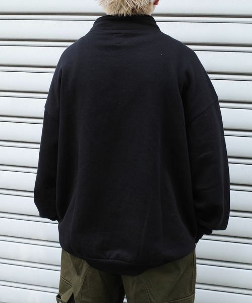 WHO'S WHO gallery（フーズフーギャラリー）の「【KOOKY'N/クーキー】BRONX裏起毛スウェットハーフジップ（スウェット・レディース・アッシュグレー/ブラック/ネイビー・FREE）」の17枚目の写真