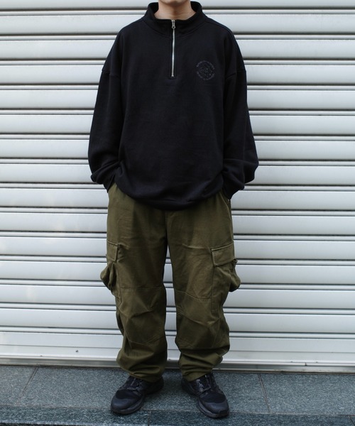 WHO'S WHO gallery（フーズフーギャラリー）の「【KOOKY'N/クーキー】BRONX裏起毛スウェットハーフジップ（スウェット・レディース・アッシュグレー/ブラック/ネイビー・FREE）」の18枚目の写真