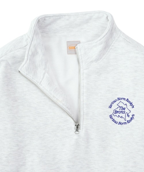 WHO'S WHO gallery（フーズフーギャラリー）の「【KOOKY'N/クーキー】BRONX裏起毛スウェットハーフジップ（スウェット・レディース・アッシュグレー/ブラック/ネイビー・FREE）」の7枚目の写真