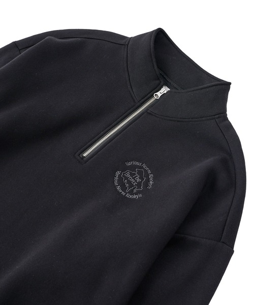 WHO'S WHO gallery（フーズフーギャラリー）の「【KOOKY'N/クーキー】BRONX裏起毛スウェットハーフジップ（スウェット・レディース・アッシュグレー/ブラック/ネイビー・FREE）」の11枚目の写真