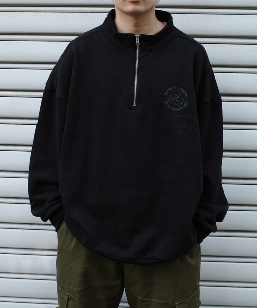 WHO'S WHO gallery（フーズフーギャラリー）の「【KOOKY'N/クーキー】BRONX裏起毛スウェットハーフジップ（スウェット・レディース・アッシュグレー/ブラック/ネイビー・FREE）」の19枚目の写真