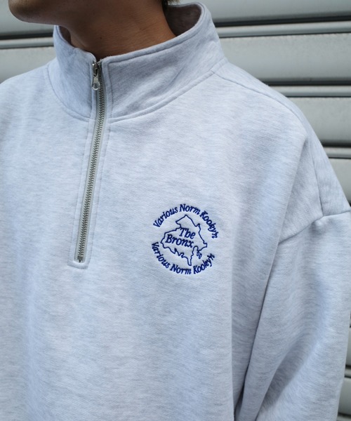 WHO'S WHO gallery（フーズフーギャラリー）の「【KOOKY'N/クーキー】BRONX裏起毛スウェットハーフジップ（スウェット・レディース・アッシュグレー/ブラック/ネイビー・FREE）」の21枚目の写真