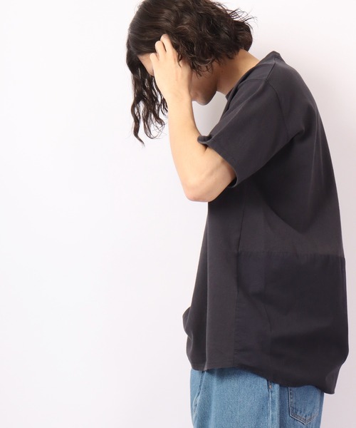 nappalm(ナップパーム)の「BNS original 布帛切替半袖Tシャツ(Tシャツ/カットソー・メンズ・ベージュ/ネイビー/オリーブ/ホワイト・FREE)」の16枚目の写真
