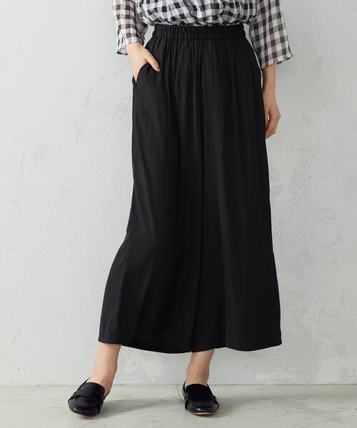 Comme　Ca　Mature（コムサマチュア）の「＜ウォッシャブル＞セミワイドパンツ（その他パンツ・レディース・ブラック/ネイビー・FREE）」の11枚目の写真