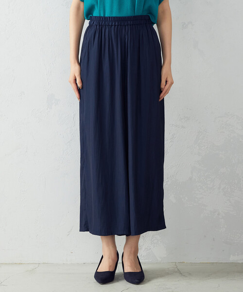 Comme　Ca　Mature（コムサマチュア）の「＜ウォッシャブル＞セミワイドパンツ（その他パンツ・レディース・ブラック/ネイビー・FREE）」の3枚目の写真