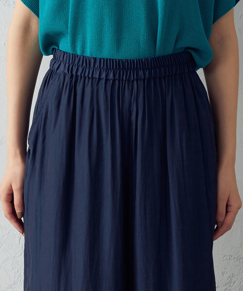 Comme　Ca　Mature（コムサマチュア）の「＜ウォッシャブル＞セミワイドパンツ（その他パンツ・レディース・ブラック/ネイビー・FREE）」の10枚目の写真