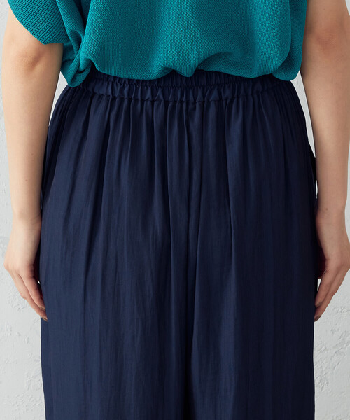 Comme　Ca　Mature（コムサマチュア）の「＜ウォッシャブル＞セミワイドパンツ（その他パンツ・レディース・ブラック/ネイビー・FREE）」の9枚目の写真