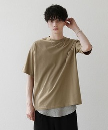 【2点セット】天竺カットソー×ワッフルタンクアンサンブル