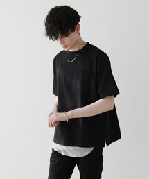 【2点セット】天竺カットソー×ワッフルタンクアンサンブル