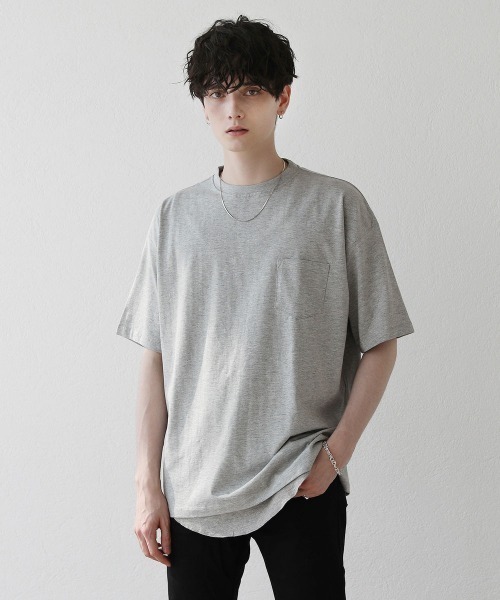 ASTRONOMY(アストロノミー)の「【2点セット】天竺カットソー×ワッフルタンクアンサンブル(Tシャツ/カットソー・メンズ・グレー/ベージュ/サックスブルー/ホワイト/ブラック/グリーン・M/L)」の9枚目の写真