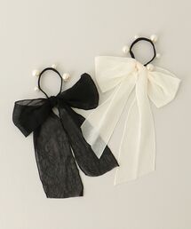 MAJESTIC LEGON | パールリボンヘアアクセ(ヘアゴム)