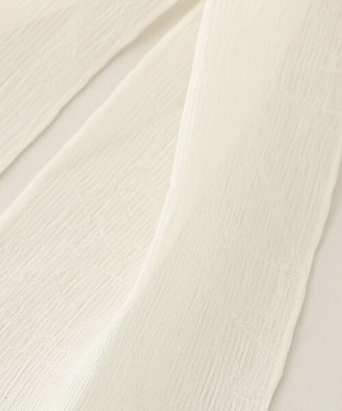 MAJESTIC LEGON（マジェスティックレゴン）の「パールリボンヘアアクセ（ヘアゴム・レディース・ブラック/アイボリー・FREE）」の4枚目の写真