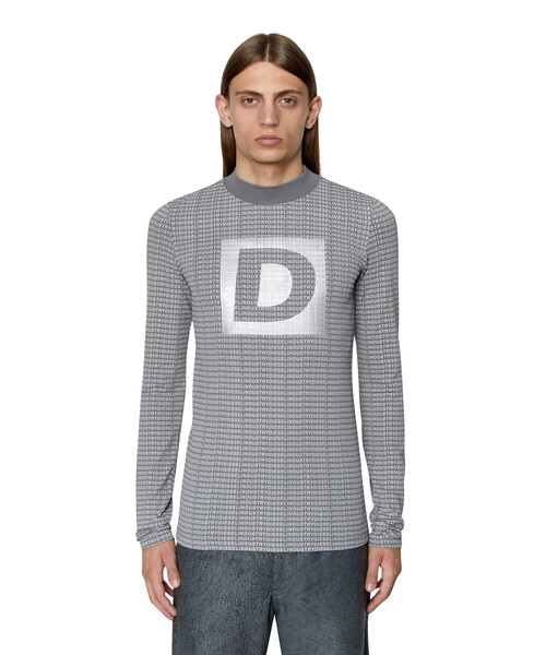 DIESEL（ディーゼル）の「メンズ Tシャツ 長そで モックネック（T