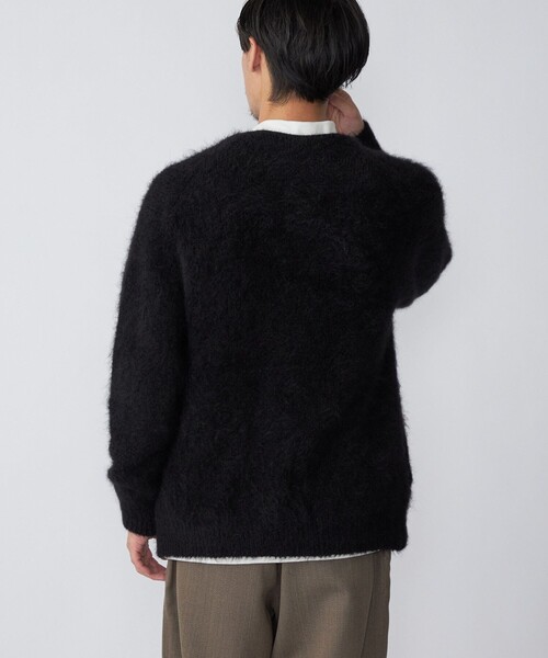 SHIPS（シップス）の「SHIPS: スリアルパカ Vネック カーディガン（カーディガン/ボレロ・メンズ・ブラック/ブルー/ライトオリーブ/キャメル・SMALL/MEDIUM/LARGE/X-LARGE）」の6枚目の写真