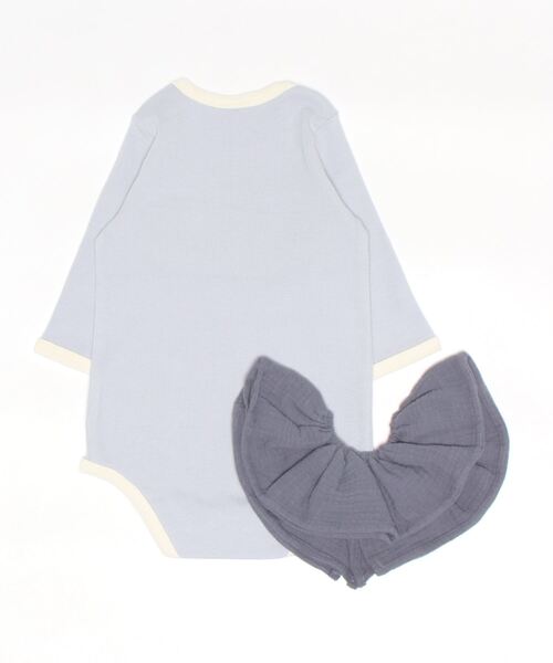 petit main（プティマイン）の「【オーガニック】スタイつきロンパース（ロンパース・キッズ・モカ/ブルーグレー/アイボリー・80ｃｍ/70cm）」の11枚目の写真