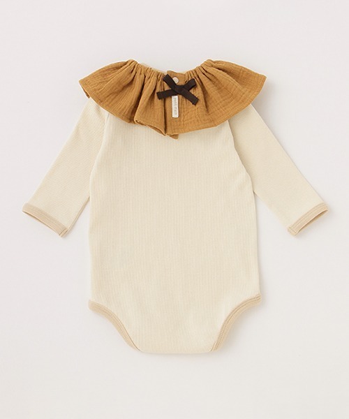 petit main（プティマイン）の「【オーガニック】スタイつきロンパース（ロンパース・キッズ・モカ/ブルーグレー/アイボリー・80ｃｍ/70cm）」の5枚目の写真