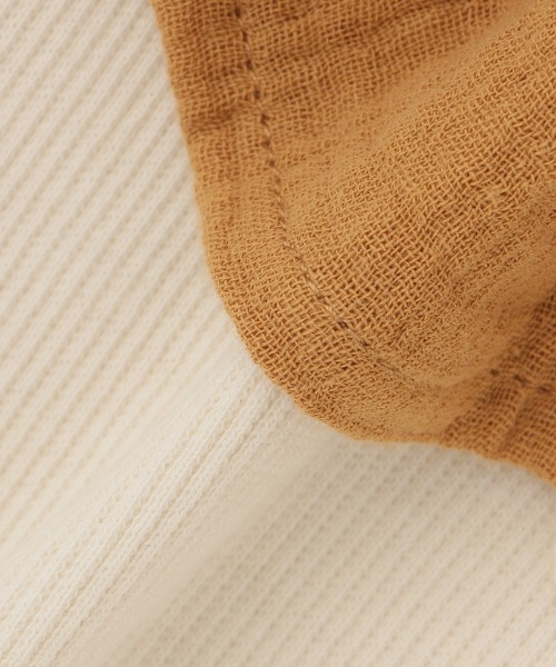 petit main（プティマイン）の「【オーガニック】スタイつきロンパース（ロンパース・キッズ・モカ/ブルーグレー/アイボリー・80ｃｍ/70cm）」の8枚目の写真