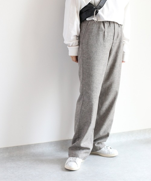 cepo（セポ）の「ツィードライク イージースラックス　※セットアップ可能（スラックス・レディース・グレー/ブラウン・S/M）」の11枚目の写真
