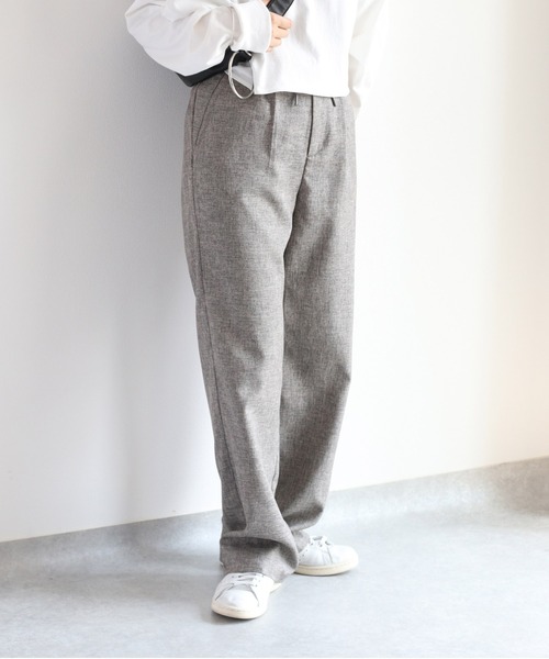 cepo（セポ）の「ツィードライク イージースラックス　※セットアップ可能（スラックス・レディース・グレー/ブラウン・S/M）」の10枚目の写真