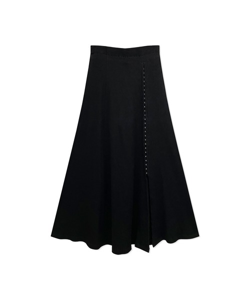 ANDGEEBEE（アンジービー）の「ホックスリットリブスカート（スカート・レディース・ネイビー/ブラック・MEDIUM）」の14枚目の写真