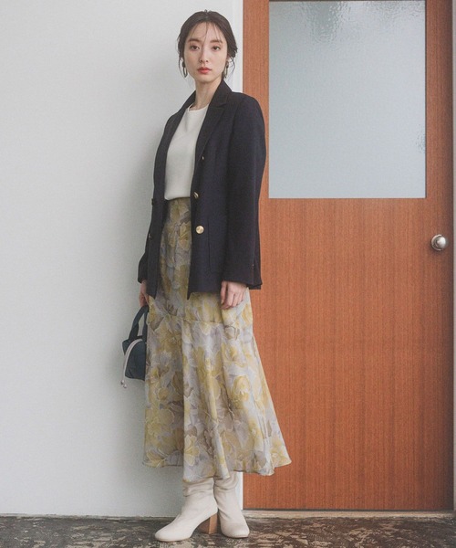 Andemiu（アンデミュウ）の「ウォーターフラワースカート126924（スカート・レディース・パープル/ピンク/イエロー・FREE）」の17枚目の写真