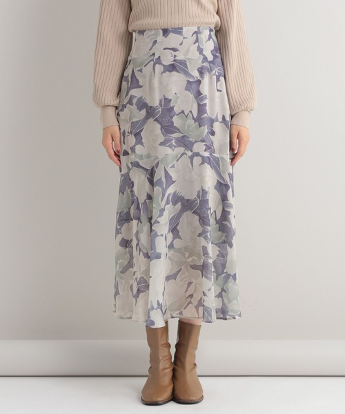 Andemiu（アンデミュウ）の「ウォーターフラワースカート126924（スカート・レディース・パープル/ピンク/イエロー・FREE）」の7枚目の写真