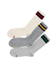 【Hanes/ヘインズ】メンズ【3足組】フルレングスソックス撚り【ノンパイル】