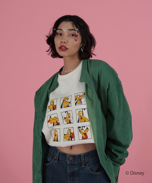 TINA:JOJUN(ティーナジョジュン)の「ユニセックス コーデュロイシャツ TINA:JOJUN(シャツ/ブラウス・レディース・グリーン/キャメル・M)」の12枚目の写真