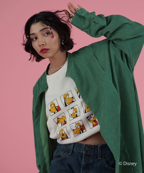 TINA:JOJUN(ティーナジョジュン)の「ユニセックス コーデュロイシャツ TINA:JOJUN(シャツ/ブラウス・レディース・グリーン/キャメル・M)」の16枚目の写真