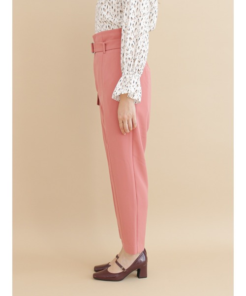 Te chichi（テチチ）の「ベルト付ハイウエストテーパードパンツ（その他パンツ・レディース・グリーン/チャコール/ピンク・MEDIUM/SMALL）」の10枚目の写真