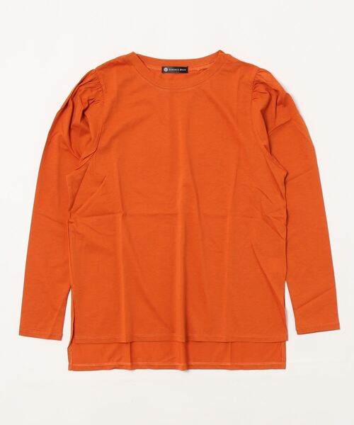 ELVENCE DEUX(エルベンスドゥ)の「シルケットカタギャザーPO(Tシャツ/カットソー・レディース・ブラウン/チャコールグレー/グレー系その他・FREE)」の10枚目の写真