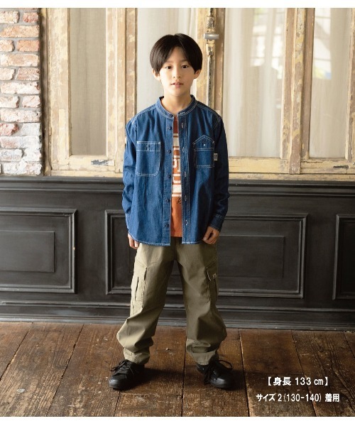 RUGGEDWORKS（ラゲッドワークス）の「DENIM SHIRT（シャツ/ブラウス・キッズ・ネイビー/ブルー・01/02/03/04）」の9枚目の写真