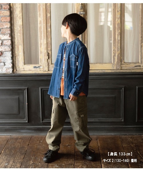RUGGEDWORKS（ラゲッドワークス）の「DENIM SHIRT（シャツ/ブラウス・キッズ・ネイビー/ブルー・01/02/03/04）」の15枚目の写真
