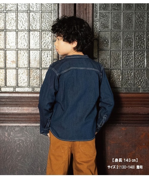 RUGGEDWORKS（ラゲッドワークス）の「DENIM SHIRT（シャツ/ブラウス・キッズ・ネイビー/ブルー・01/02/03/04）」の12枚目の写真