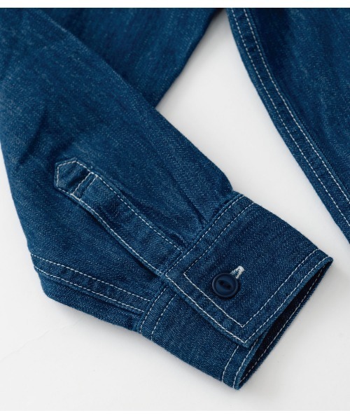 RUGGEDWORKS（ラゲッドワークス）の「DENIM SHIRT（シャツ/ブラウス・キッズ・ネイビー/ブルー・01/02/03/04）」の13枚目の写真