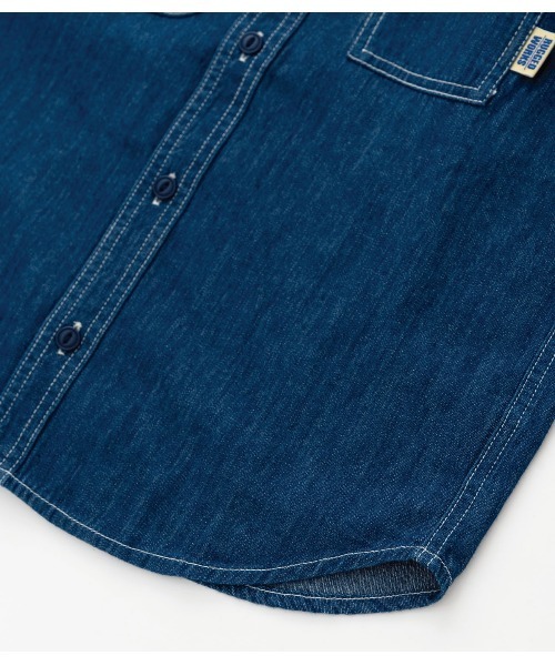 RUGGEDWORKS（ラゲッドワークス）の「DENIM SHIRT（シャツ/ブラウス・キッズ・ネイビー/ブルー・01/02/03/04）」の10枚目の写真
